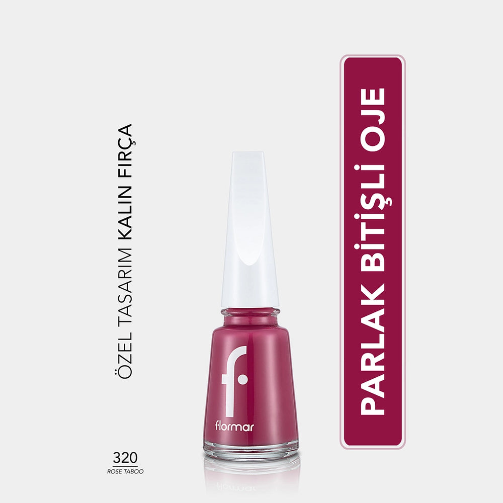 Flormar Nail Enamel Intensely Pigmented Nail Polish 417 Steel Gray