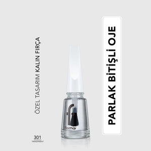 Flormar Nail Enamel Intensely Pigmented Nail Polish 417 Steel Gray