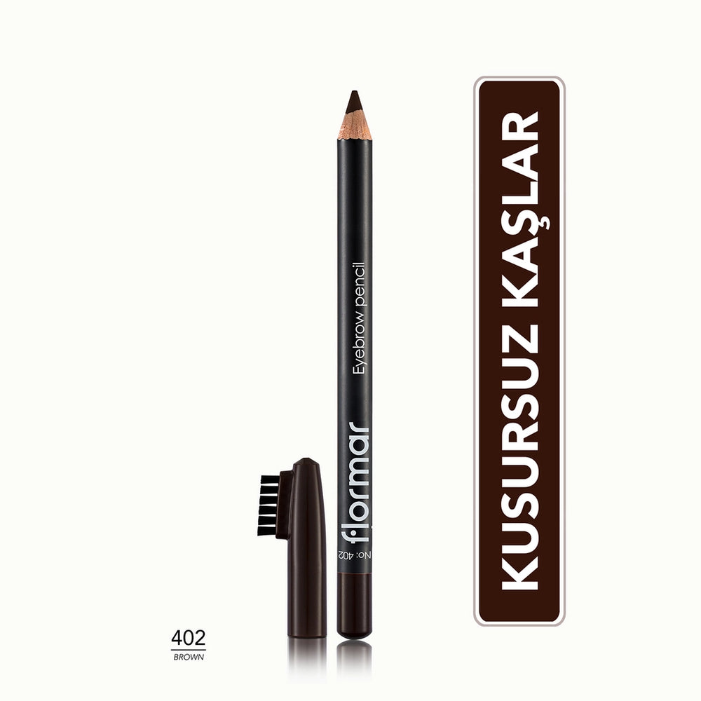 Flormar Eyebrow Pencil with Soft Tip and Diffusion Brush