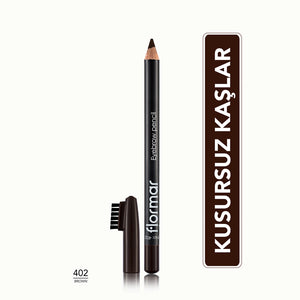 Flormar Eyebrow Pencil with Soft Tip and Diffusion Brush