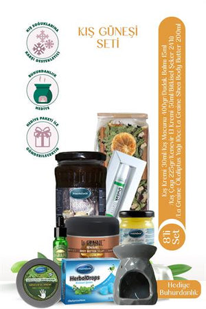 مجموعة ميجيتفندي الشتوية 8 قطع (مع مبخرة هدية)