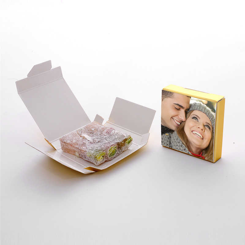 Sweetheart Gift: Personalized 16-Piece Puzzle with Roasted Lokum (Silver Box)