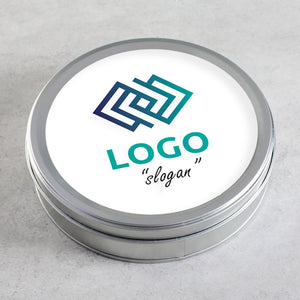 Corporate Logo Mix Special Truffle Chocolate (Round Metal Box)