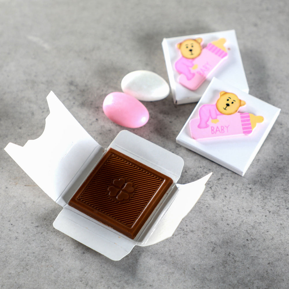 Wooden Bear Figurine Baby Chocolate