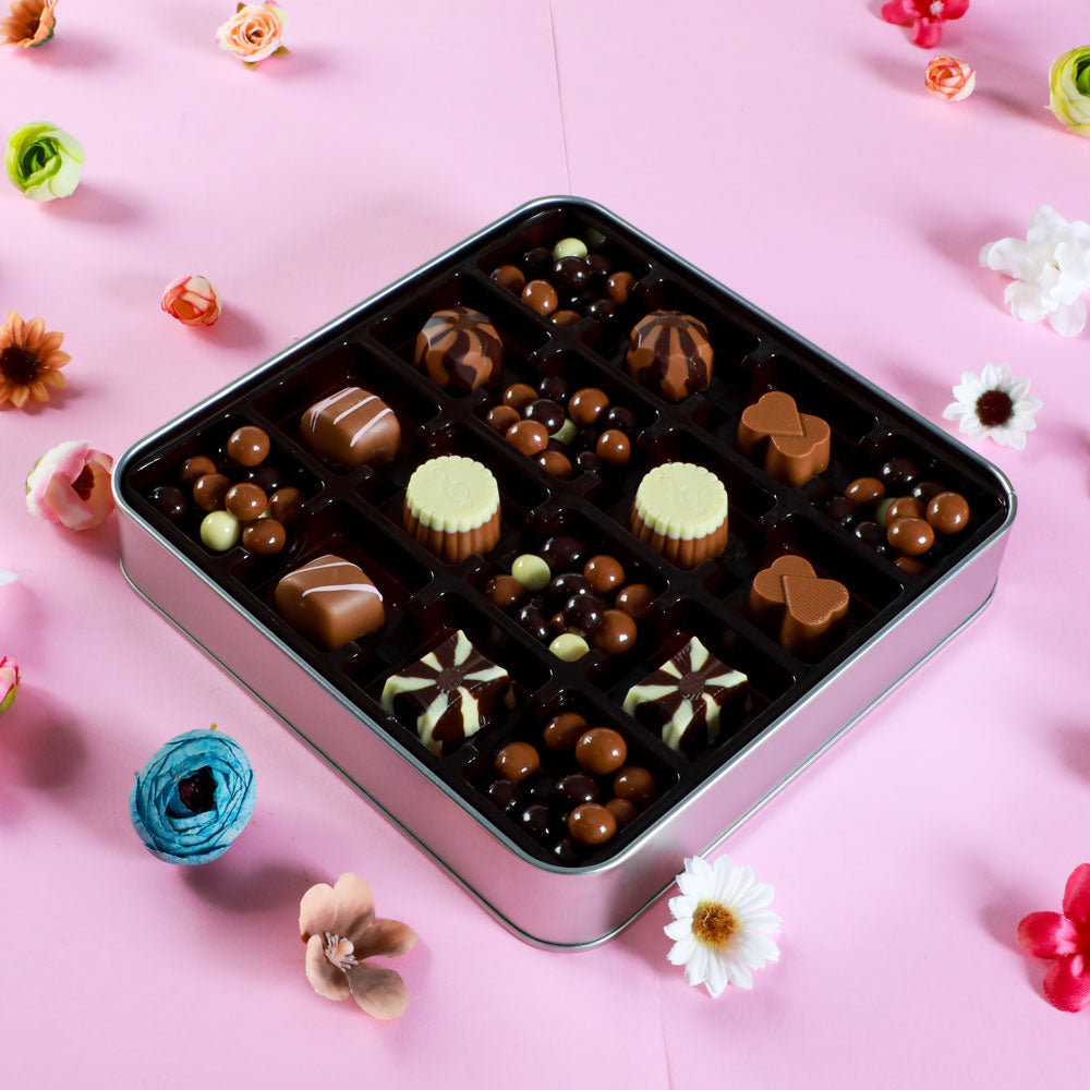 Women's Day Gift Coffee Dragee Special Chocolate (Metal Tin)