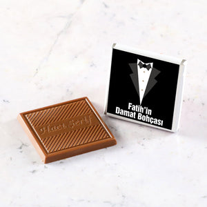 50 Scented Chocolate Cologne Gift Set in Metal Round Box