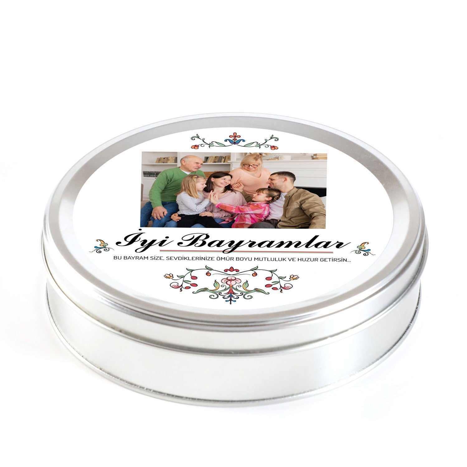Personalized Eid Gift: Assorted Special Truffle Chocolates in Round Tin