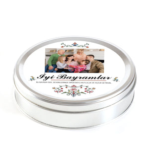 Personalized Eid Gift: Assorted Special Truffle Chocolates in Round Tin