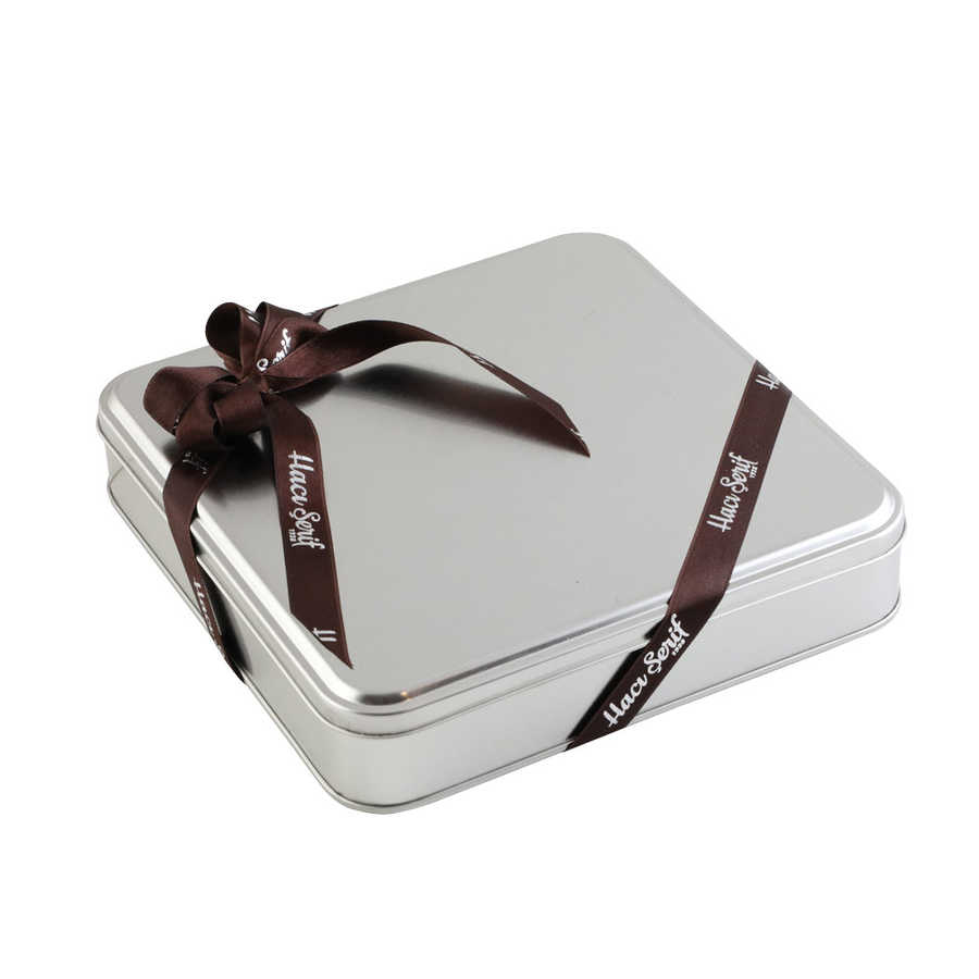 ميداليات شوكولاتة دائرية 64 قطعة (علبة معدنية)
