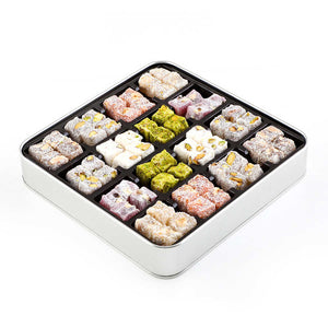 Personalized Father's Day Gift: Assorted Double Roasted Turkish Delight (Metal Box)