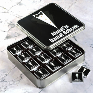 32-Piece Chocolate Tin Gift Box with Cologne (Model-1)