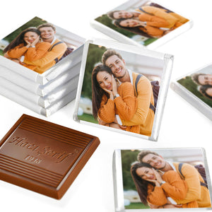 48-Piece Photo Gift Chocolate in Gold Box