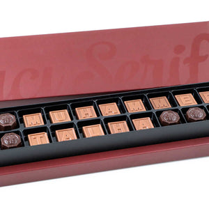 22 Letter Chocolate Box