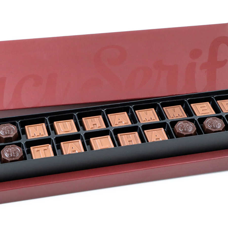 22 Letter Chocolate Box