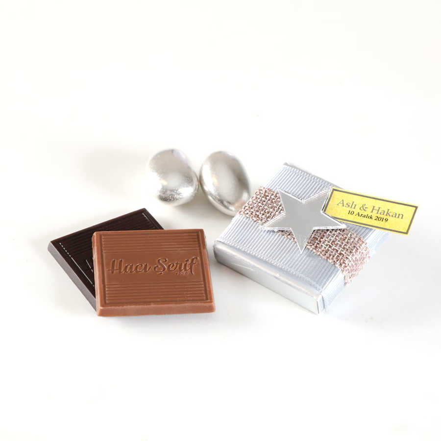 Starry Mirror Engagement Party Favors (chocolate + candy)
