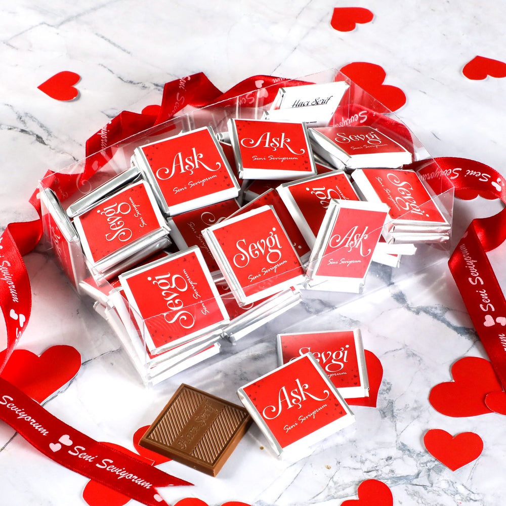 Sweetheart Gift (70 Pieces of Chocolate) in Acetate Box