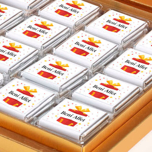 32-Piece Gold Box Chocolate Gift Set for Forgiveness