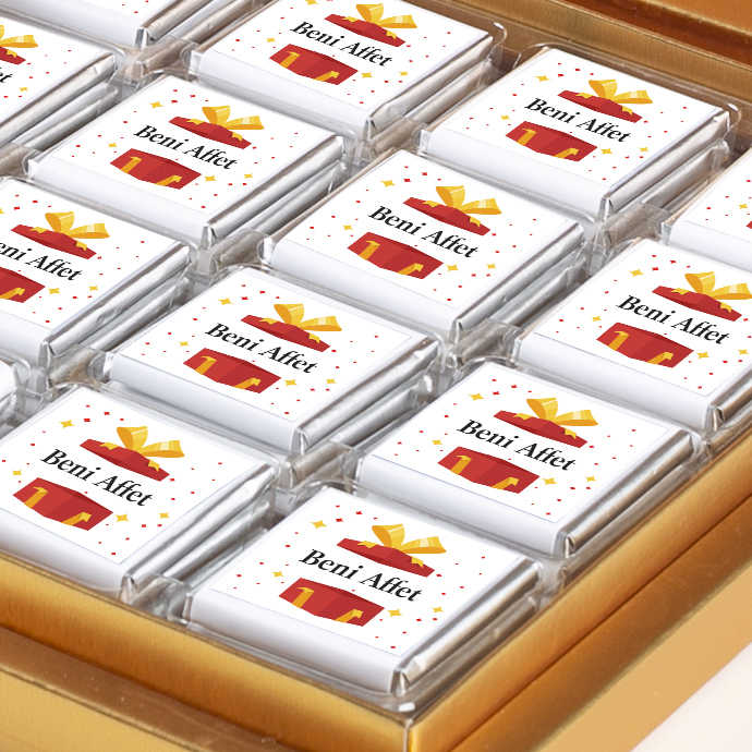 32-Piece Gold Box Chocolate Gift Set for Forgiveness
