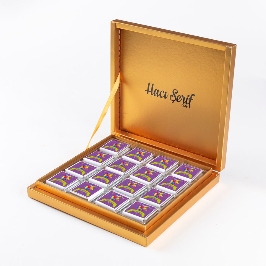 32-Piece Celebration Madlen Chocolate Gold Gift Box