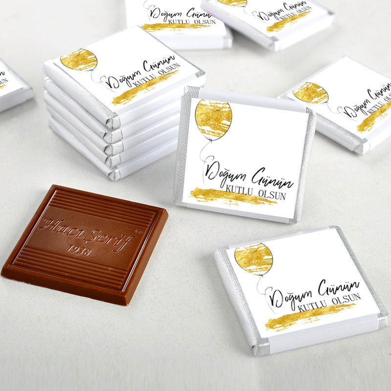 32-Piece Gold Box Chocolate Birthday Gift Set