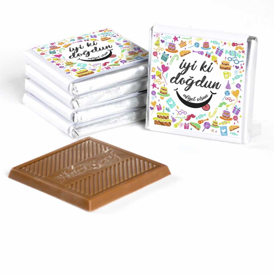 32-Piece Madlen Chocolate Metal Box Birthday Gift