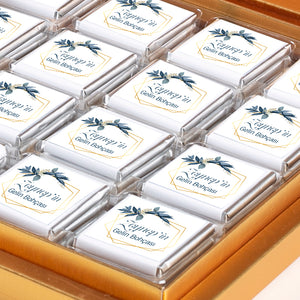 32-Piece Gold Box Chocolate Wedding Favor