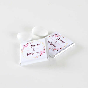 Personalized Engagement Chocolate Box: 50 Chocolates + Dragee