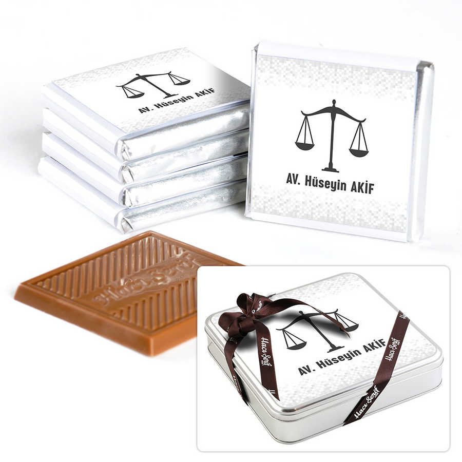 Lawyer Gift 32-Piece Chocolate Metal Box