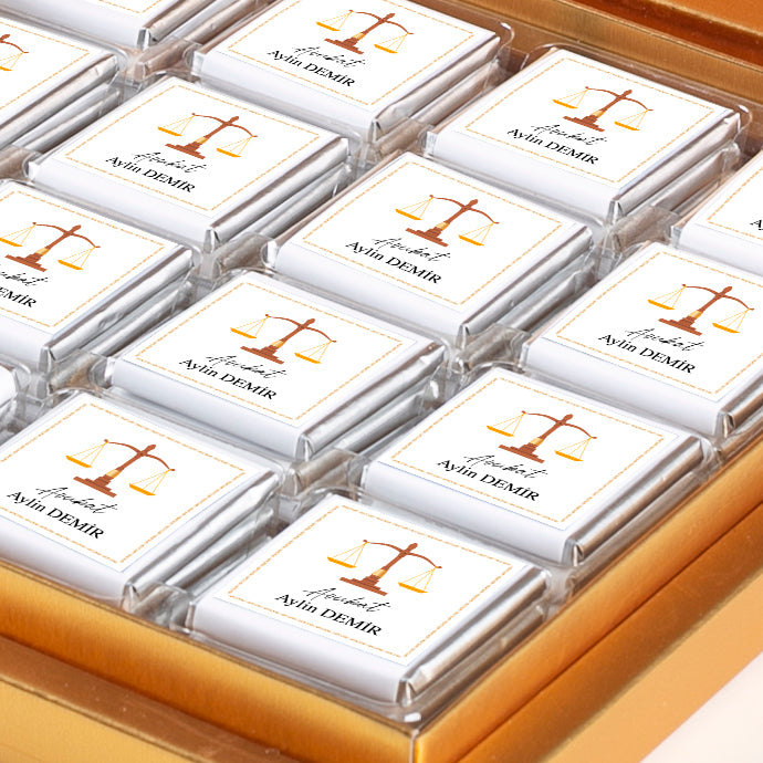 Lawyer's Special Gift: 32-Piece Madlen Chocolate Gold Box