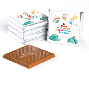 32-Piece Chocolate Medallion Metal Box with 23 April Photo Gift
