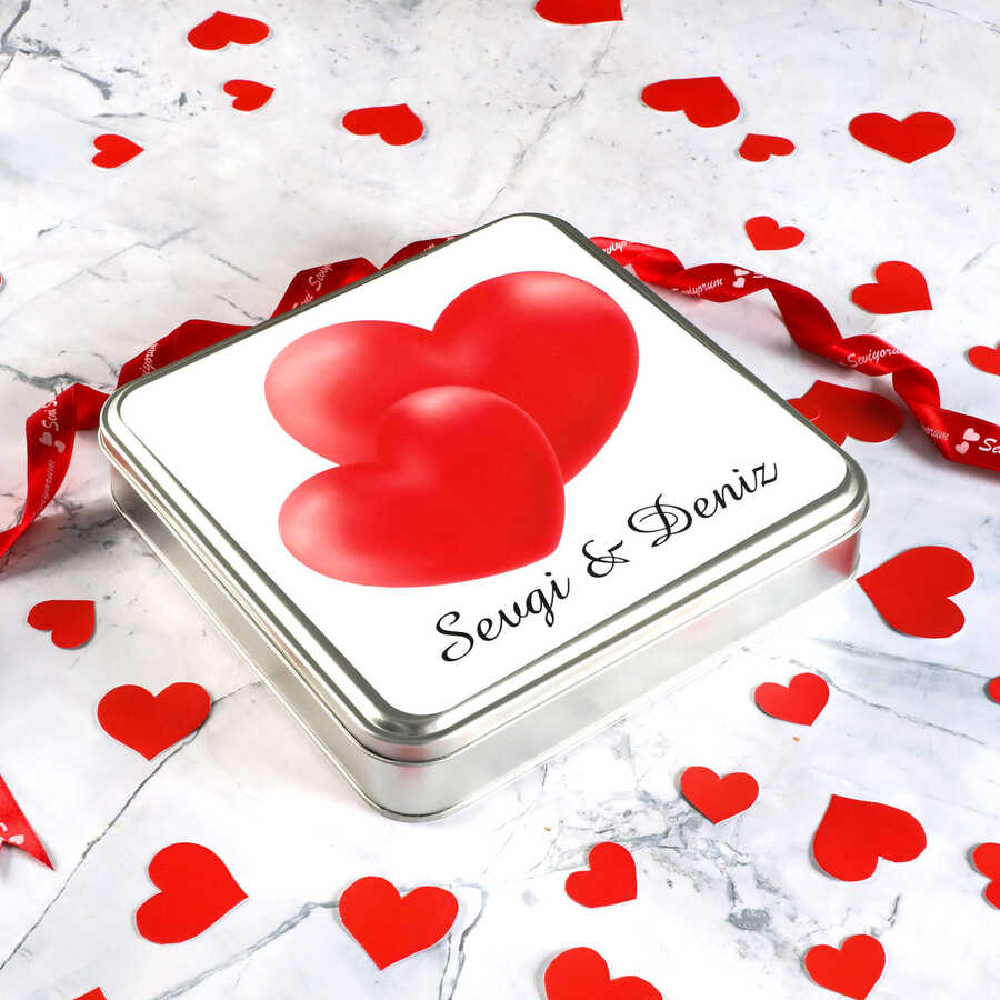 Personalized Gift: 32 Piece Chocolate in Metal Box