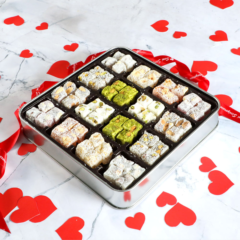 Photo Lover's Gift: Mixed Double Roasted Turkish Delight (Metal Tin)