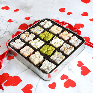 Photo Lover's Gift: Mixed Double Roasted Turkish Delight (Metal Tin)