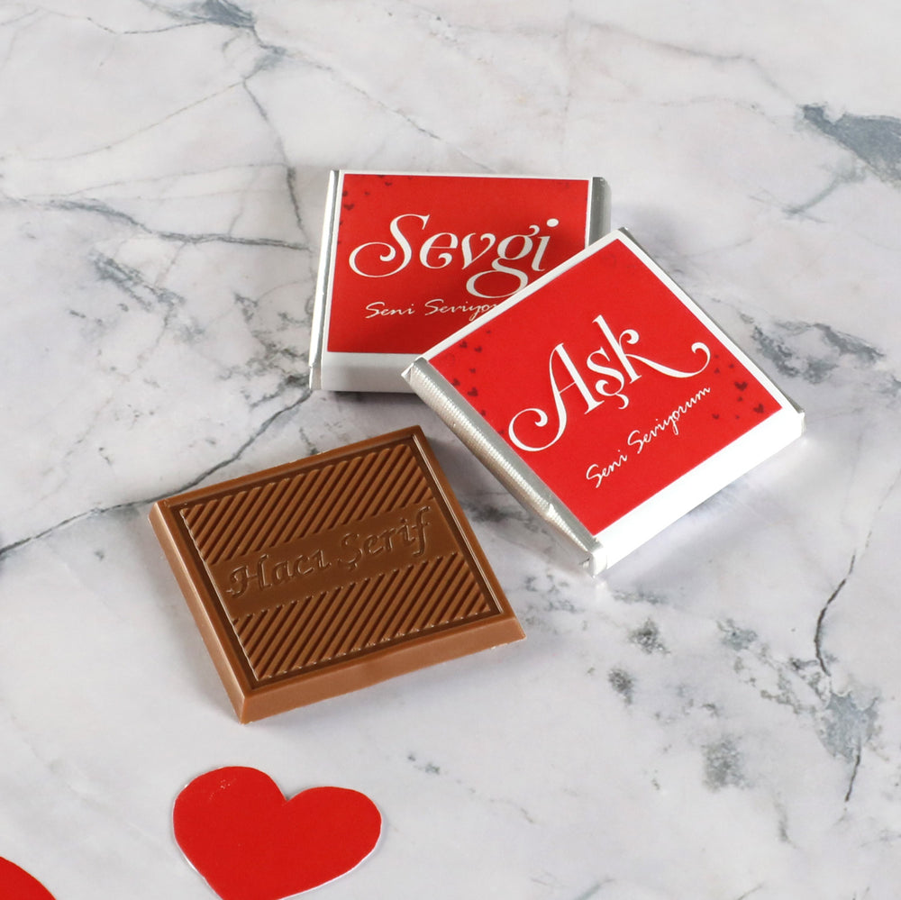 32-Piece Gold Box Chocolate with Personalized Photos for Loved Ones