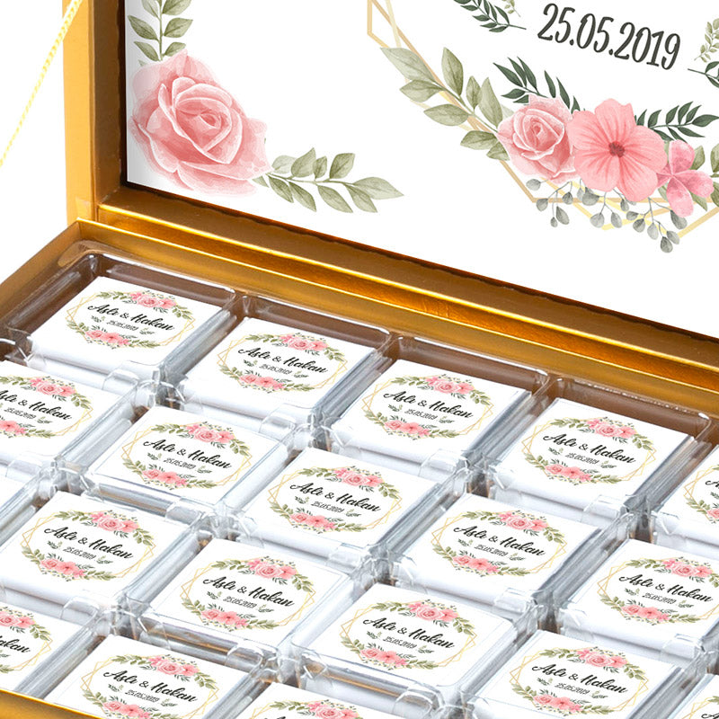 Nikah Named 48-Piece Chocolate Gold Box