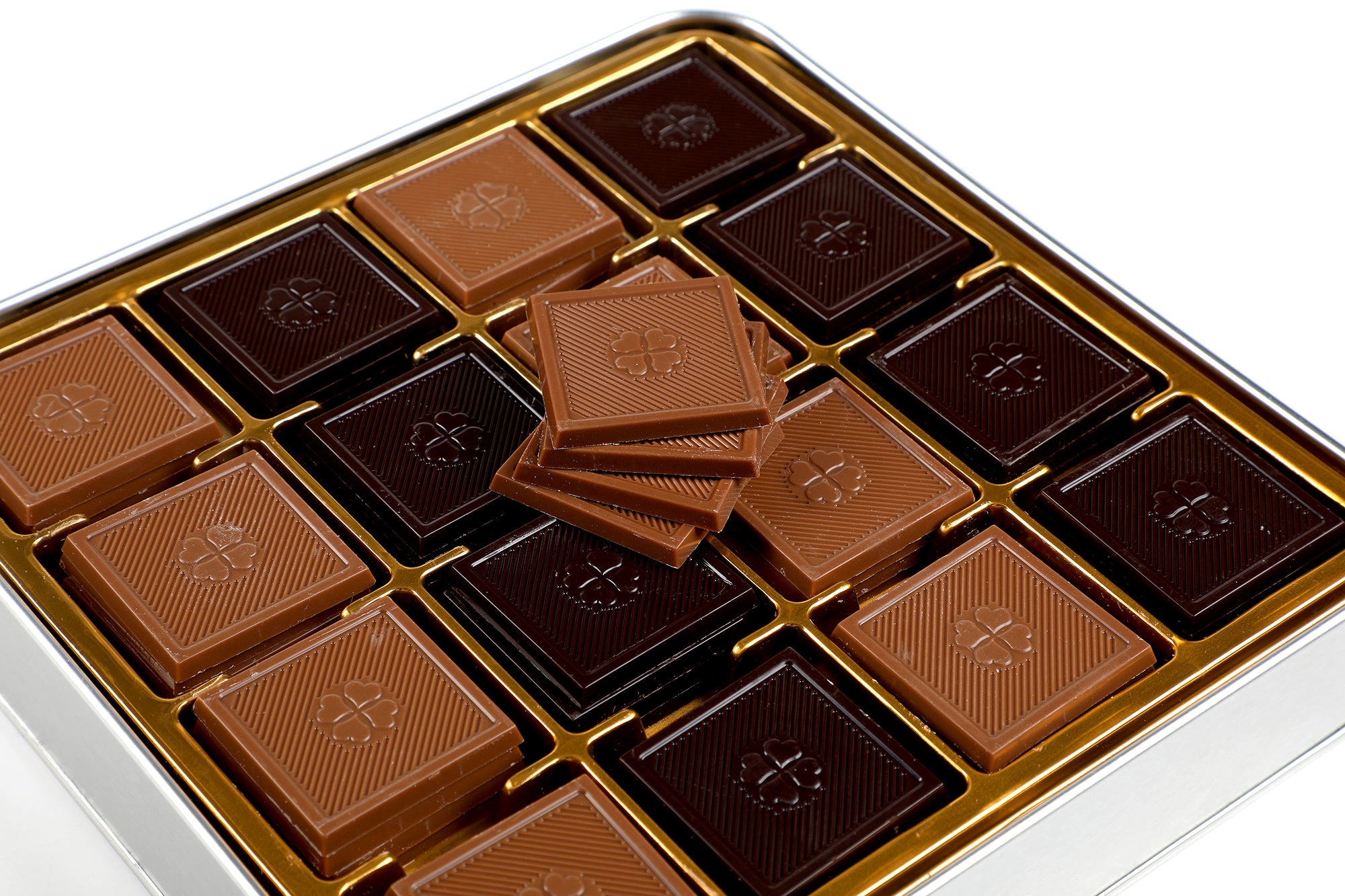 64-Piece Milk Chocolate Assortment in Metal Tin