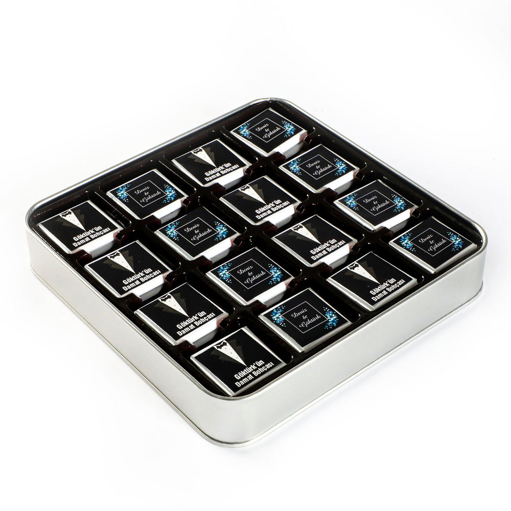 32-Piece Chocolate Assortment in Metal Gift Box (Model-2)