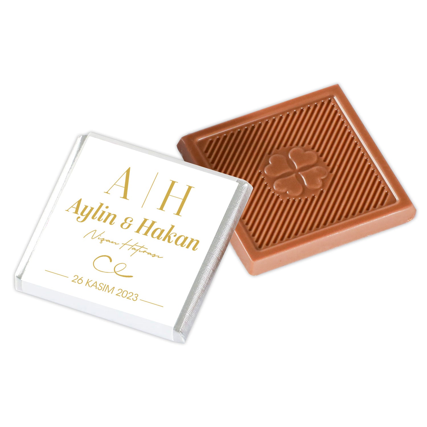 Golden Love Chocolate Tray for Engagement and Proposal Ceremony