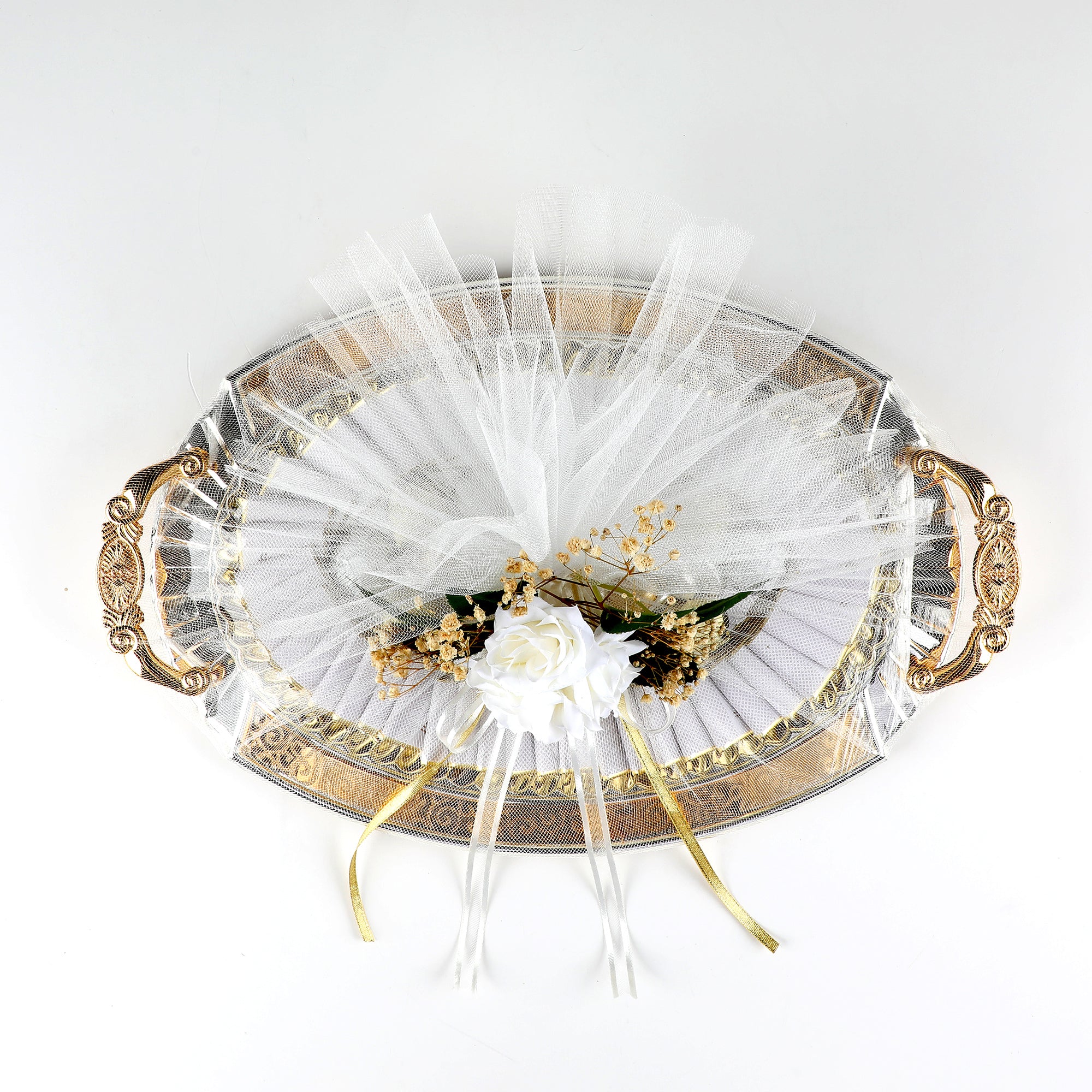 Golden Oval Proposal & Engagement Chocolate in Tray