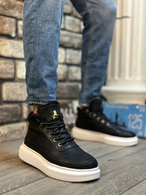 Fur-Lined Lace-Up Men's Style Sport Boots