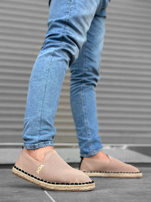 Knit Vizon Men's Casual Espadrille with Comfortable Flat Sole