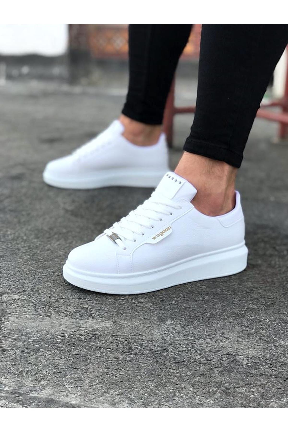 WG01 White Men's Casual Shoes