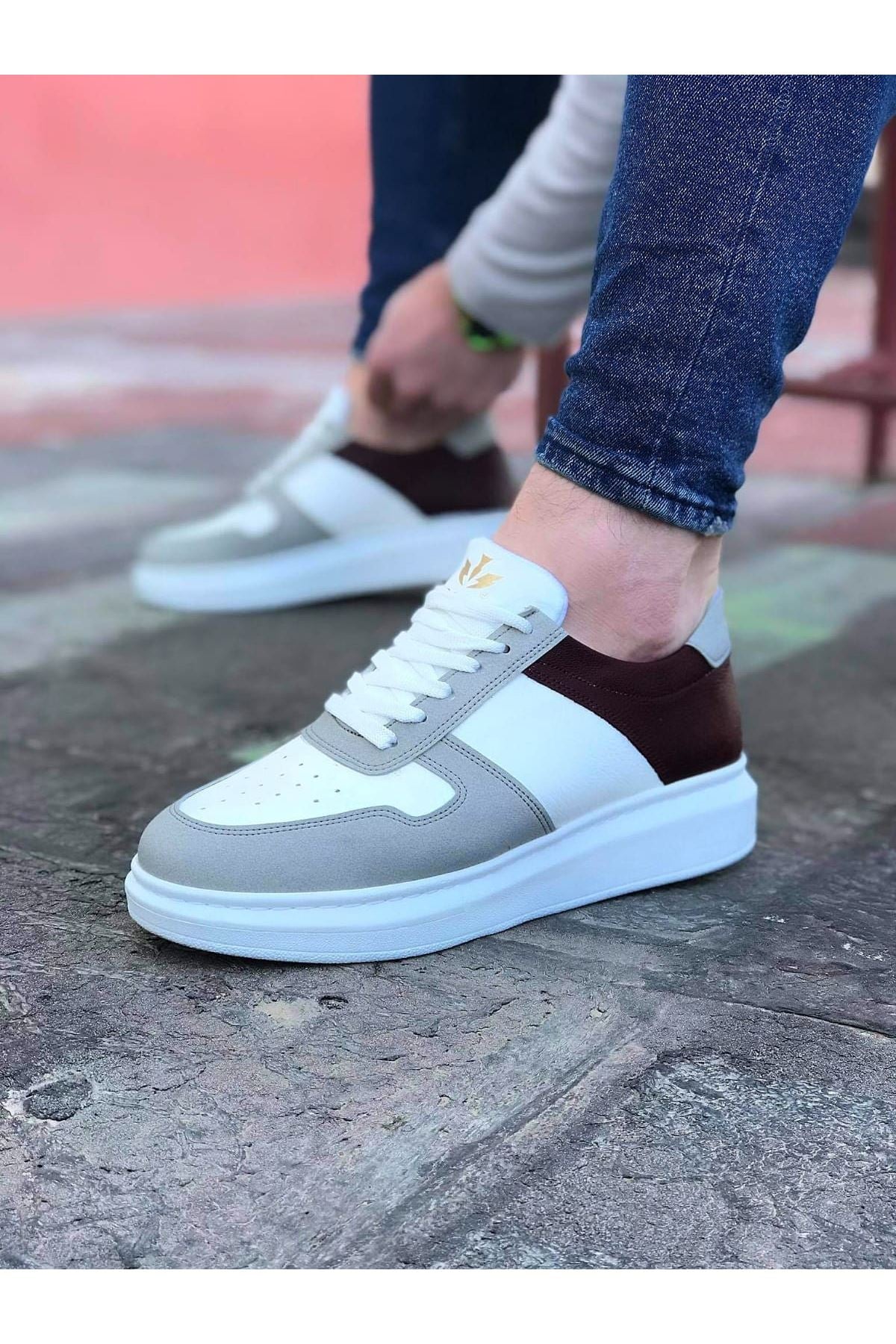 White Tan Men's Casual Shoes - Wagoon WG011