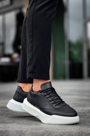 Daily Lace-Up Men's High Top Black Sneakers