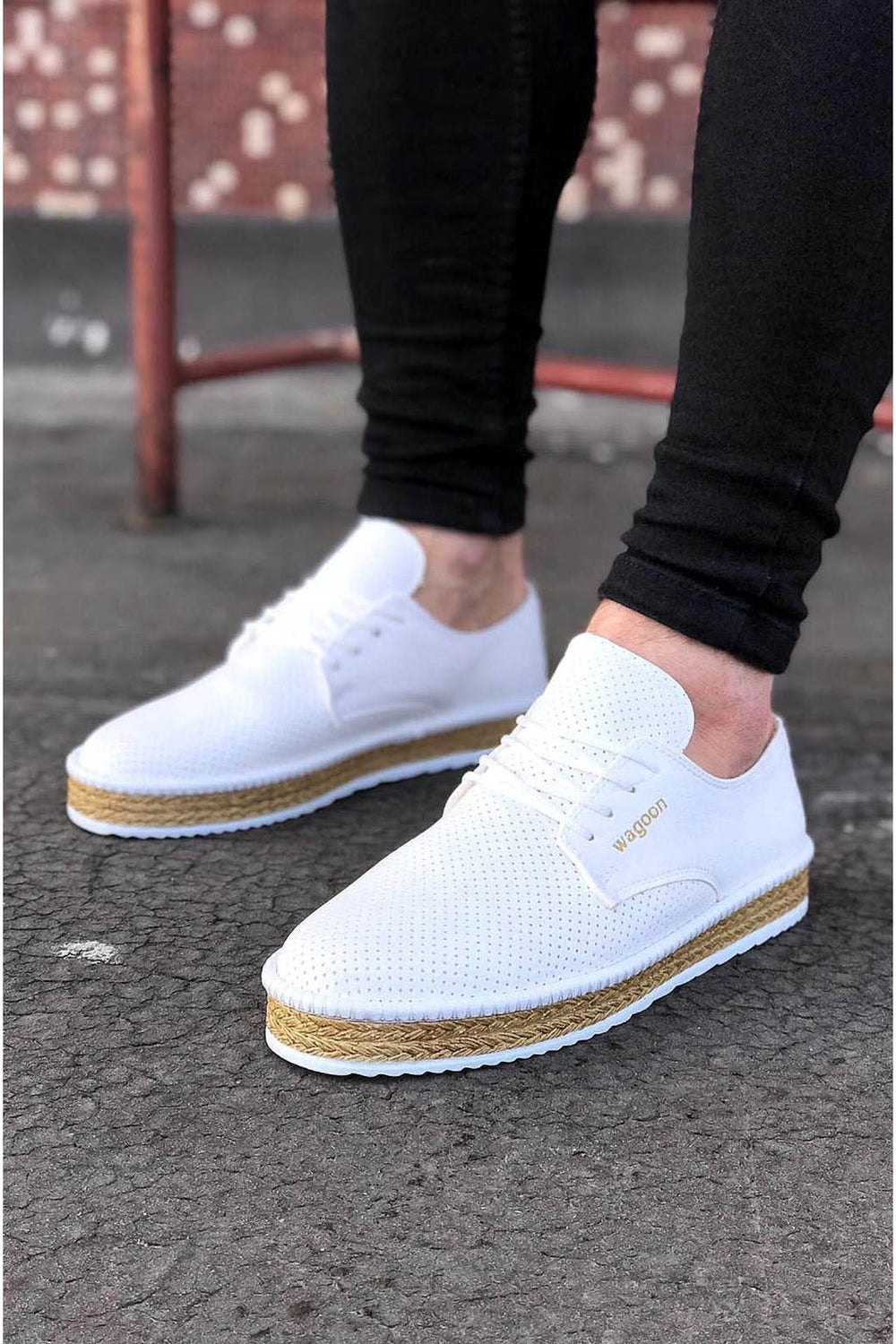 Wagoon WG013 White Men's Sneakers