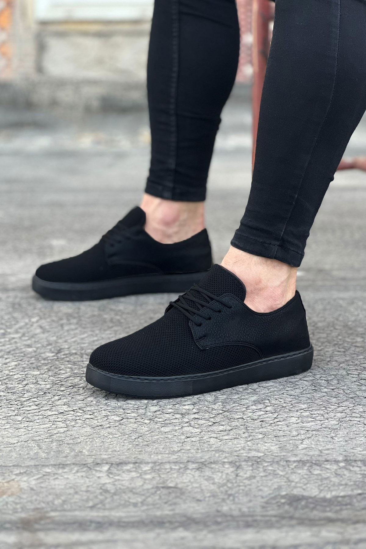 Charcoal Knit Men's Casual Shoes