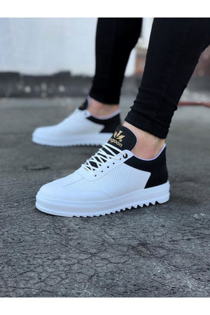 White Black Men's Casual Shoes - Wagoon WG022