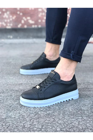 Black Men's Casual Shoe WG025 by Wagoon