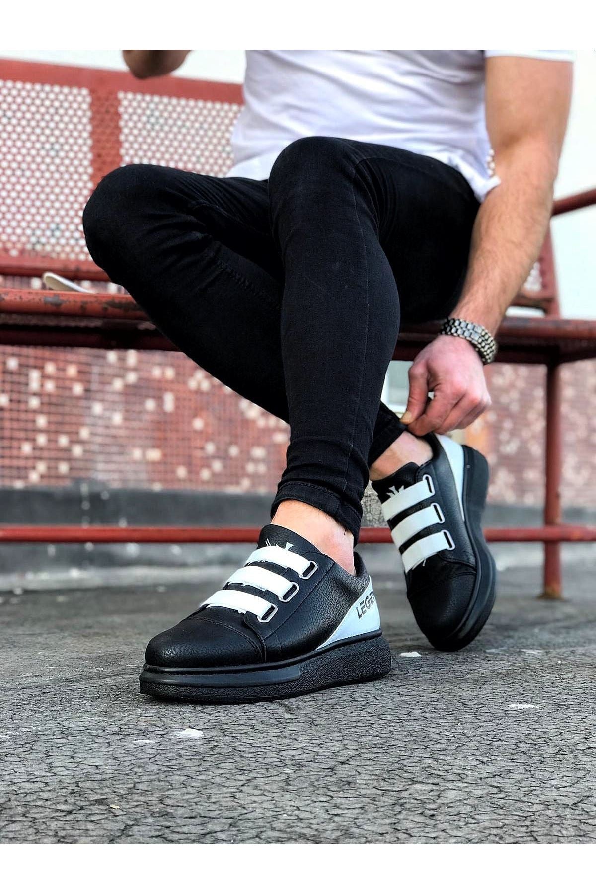 Legend Coal White Thick Sole Casual Men's Shoes