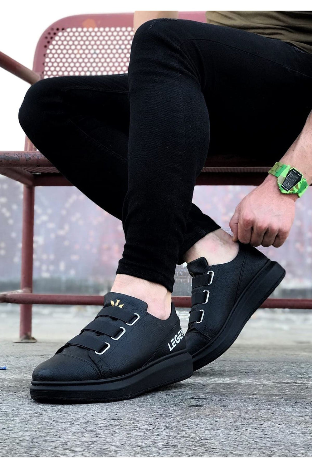 Coal Thick Sole Casual Men's Shoes - Legend Series